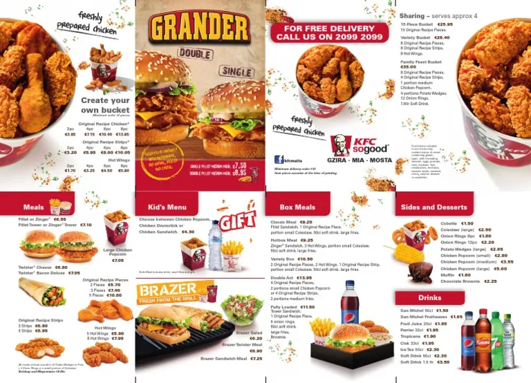 KFC Menu UK